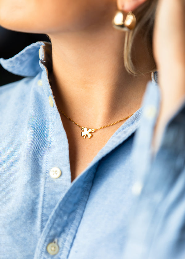 The Gold Four Leaf Clover Necklace