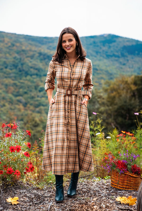 Berkshire Cabin Flannel Maxi Dress