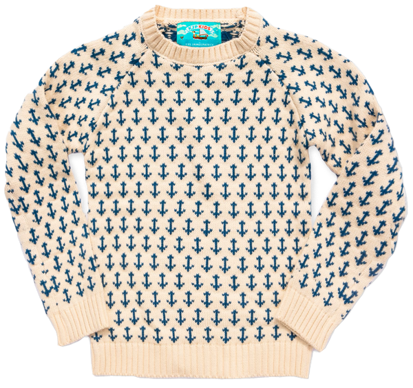 The Wellfleet Anchor Kids Sweater