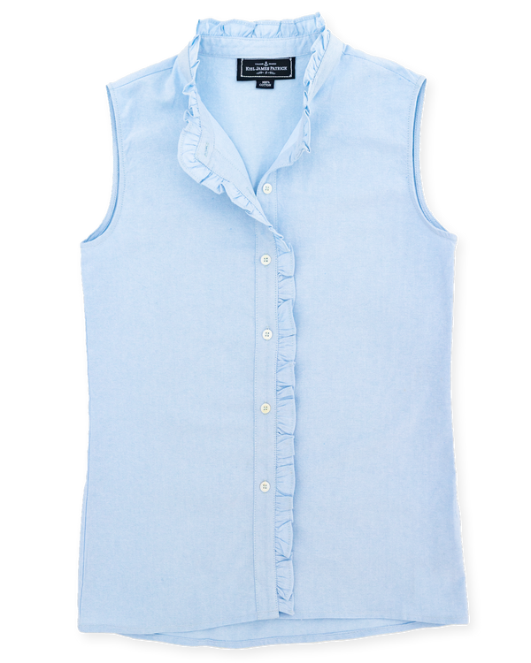 Blue Bay Ruffle Shirt