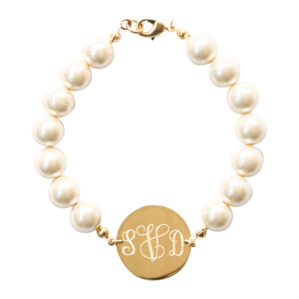 Pearl Monogram Bracelet