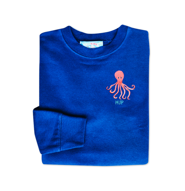 Inky Octopus Kids Sweatshirt