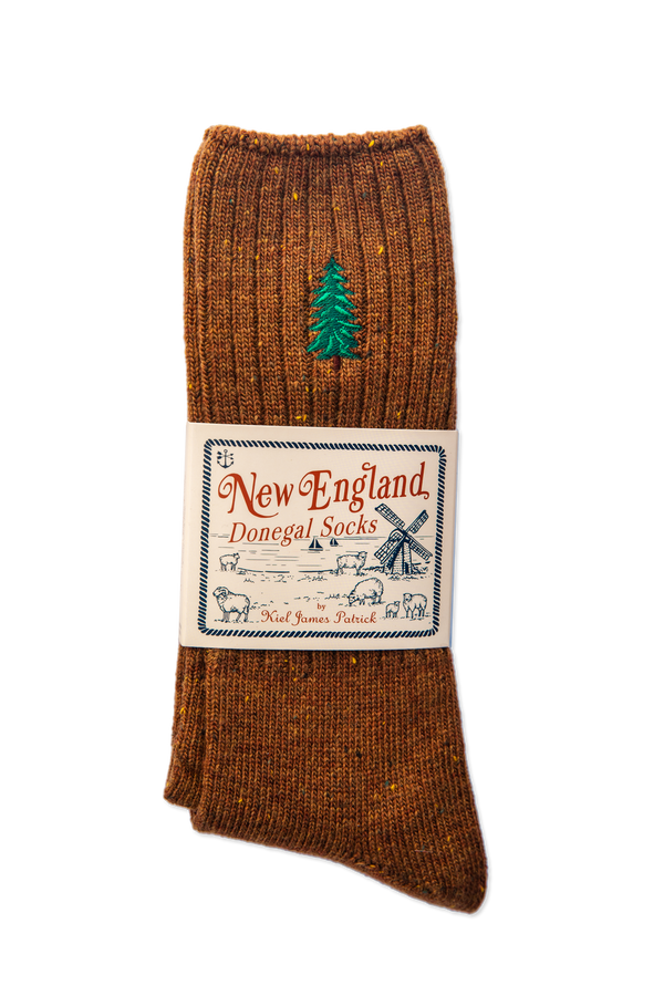 Rustic Pine Donegal Sock